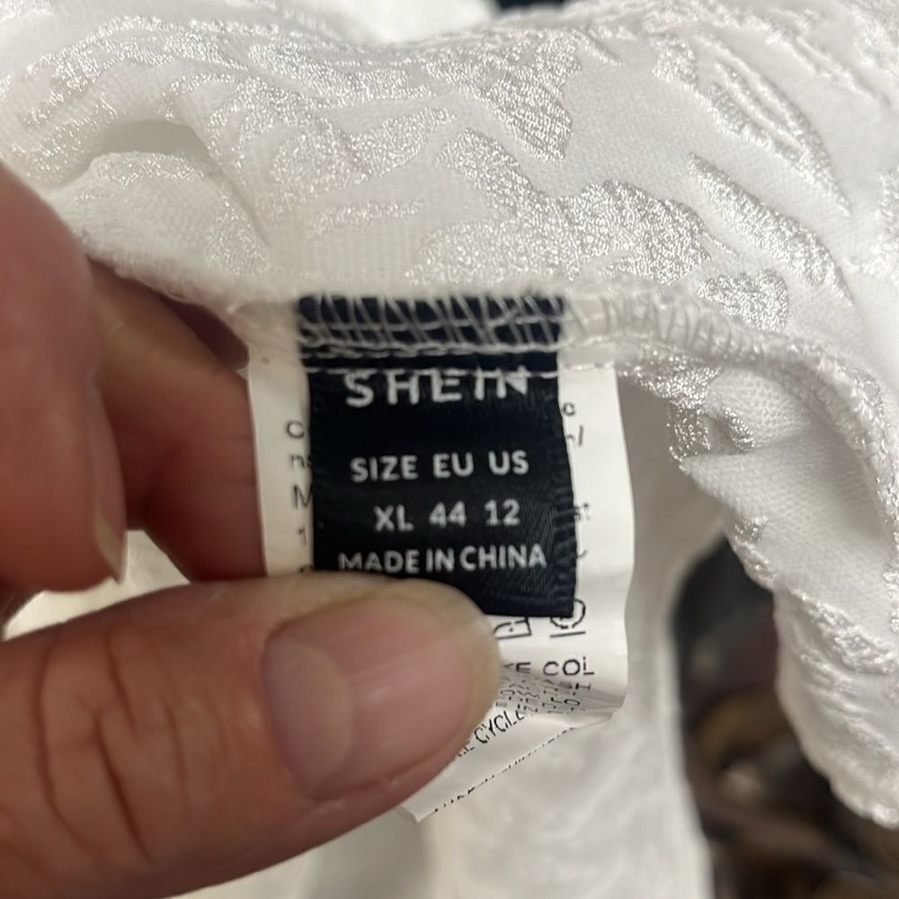 Solid White Dress Size Extra Large - image 3